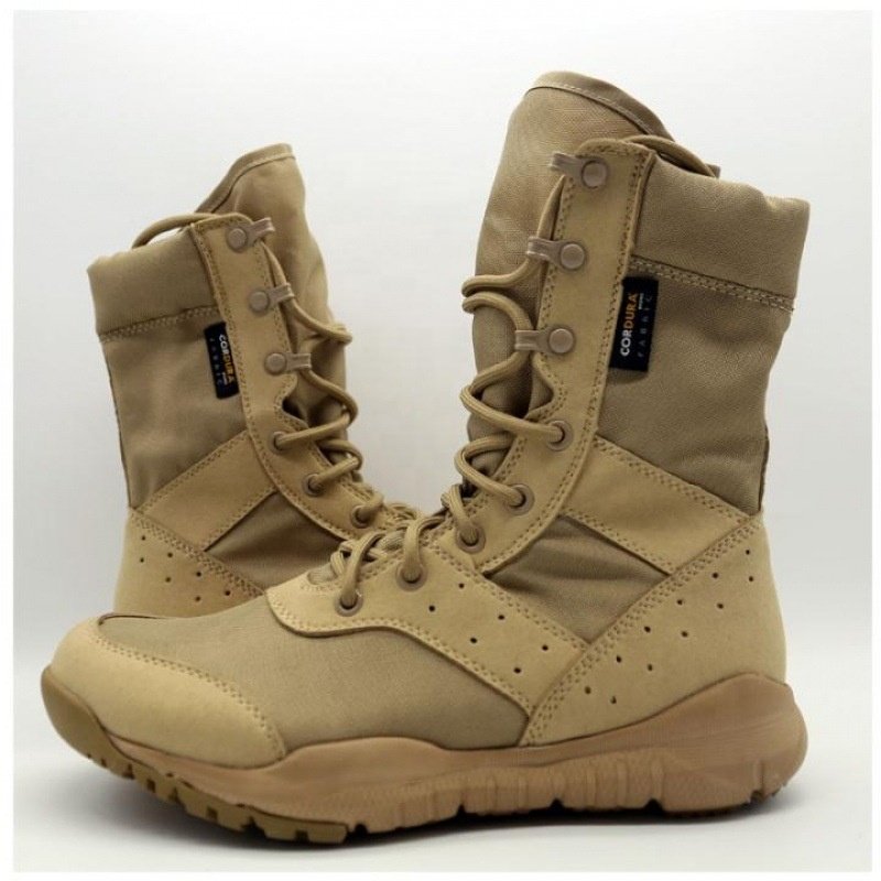 JINTENG Hot Couple combat CS Boots Tactical Outdoor Leather Waterproof Desert Work Safety Shoes Men's Combat Ankle Boots