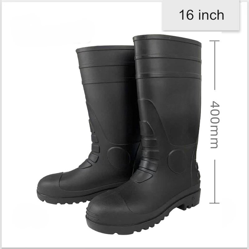 Rubber Wellington Rain Boots Steel Toe Safety PVC Custom Color Rain Shoes With CE certificate