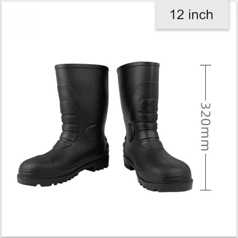 Rubber Wellington Rain Boots Steel Toe Safety PVC Custom Color Rain Shoes With CE certificate