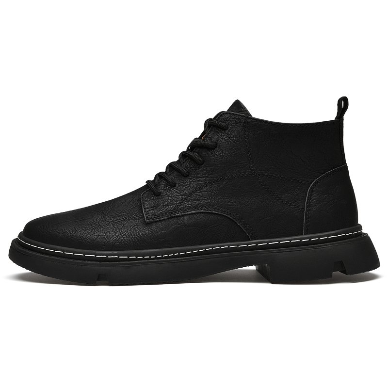 New high-top tooling leather boots Martin boots men's shoes men casual shoes
