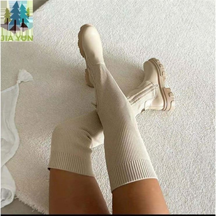 Winter Platform Super Knee Nightclub Party Boots High Boots Ladies Leather Thigh High Sexy