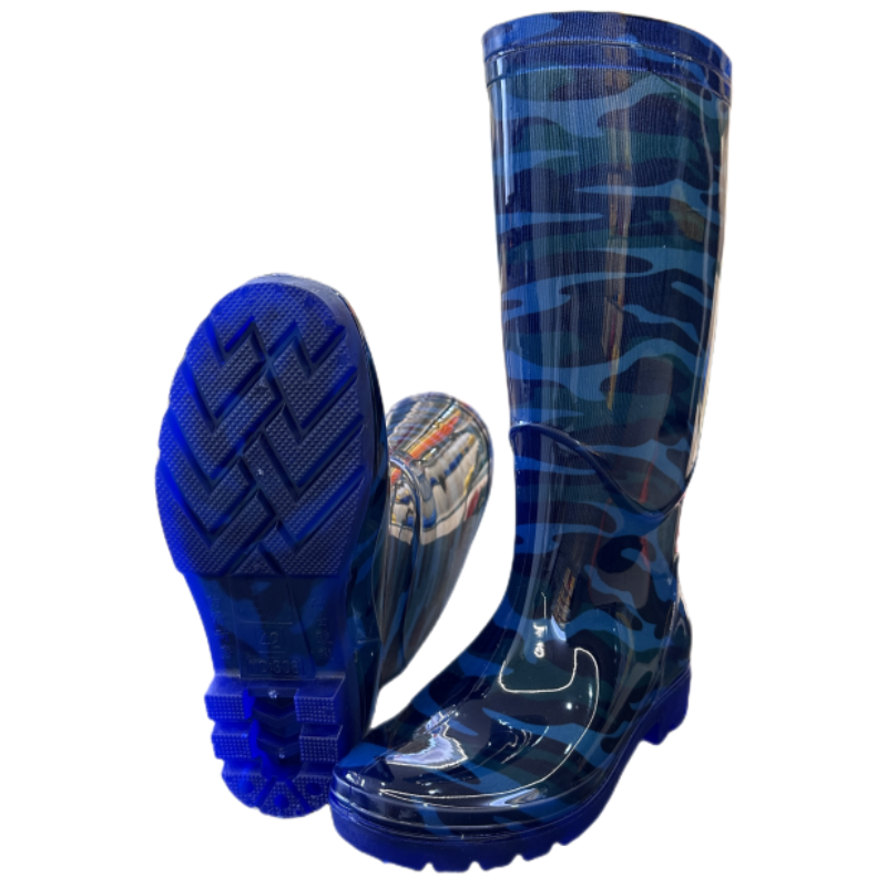 Camouflage men's high-tube rubber shoes labor insurance industrial and mining water non-slip rain boots