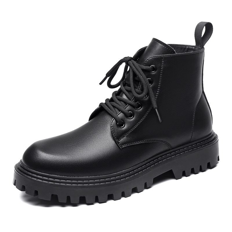 New Product Vintage Mart Boots Men's Large Cowhide Upper High Top Durable Outdoor Casual Shoes