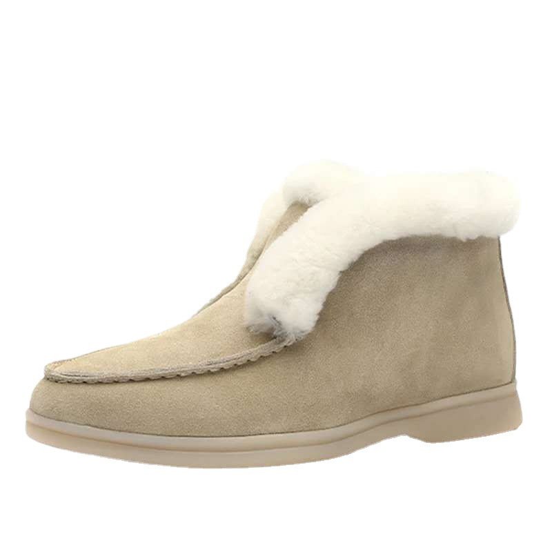 New Arrival Fur Outside Snow Short Winter Warm Women's Boots New Casual Short Boots