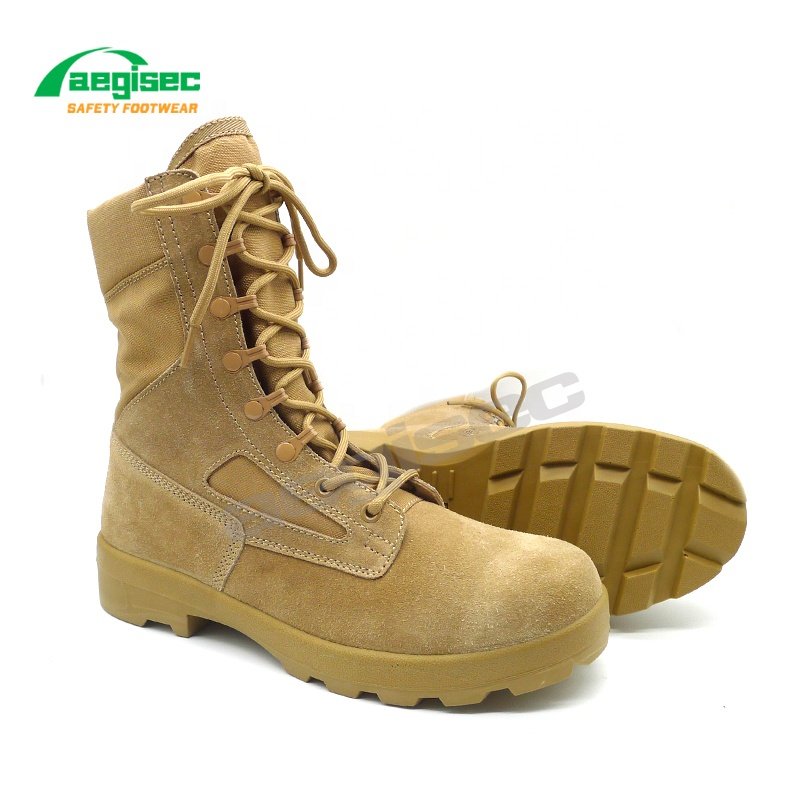 AEGISEC cow suede desert boots slip oil resistant combat hiking boots
