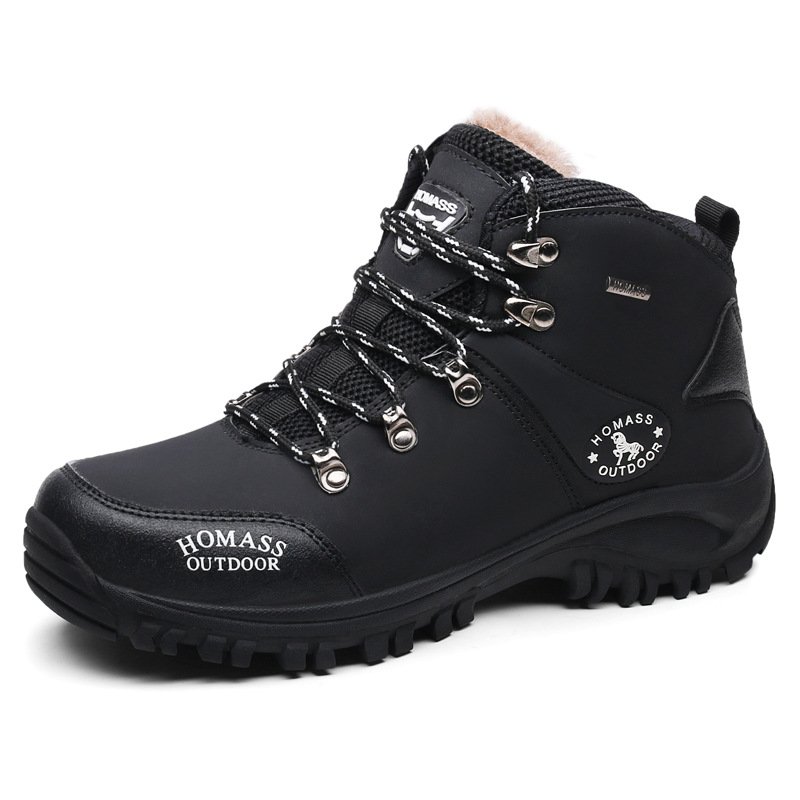 Autumn and winter outdoor shoes men anti slip wear resistant travel shoes new warm shoes hiking boots