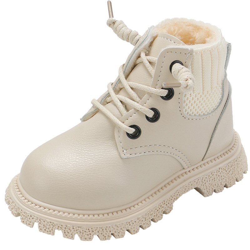 vintage leather waterproof lightweight boy cotton shoes outdoor hiking other style girl boots