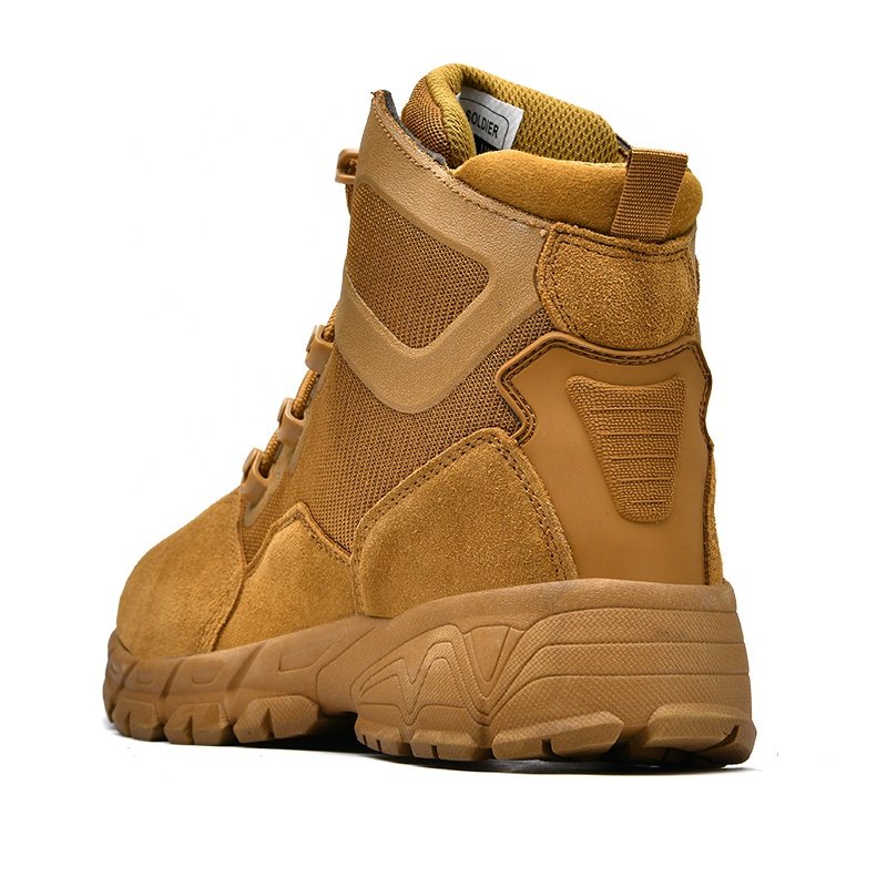 Custom Men's Com-bat Boots Hiking Shoes Men Outdoor Sports Desert Tactical Boots 6 Inches Suede Leather.