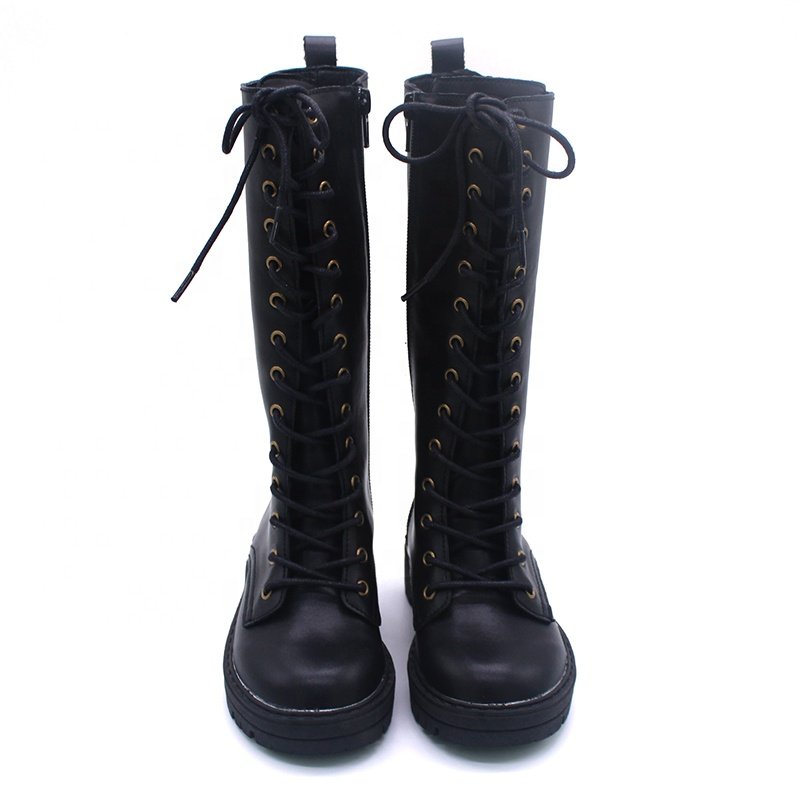 Customized Fashion New Design Halloween Party Gothic Cool Velvet Leather Girls Boys Toddler Baby Kids Children Boots