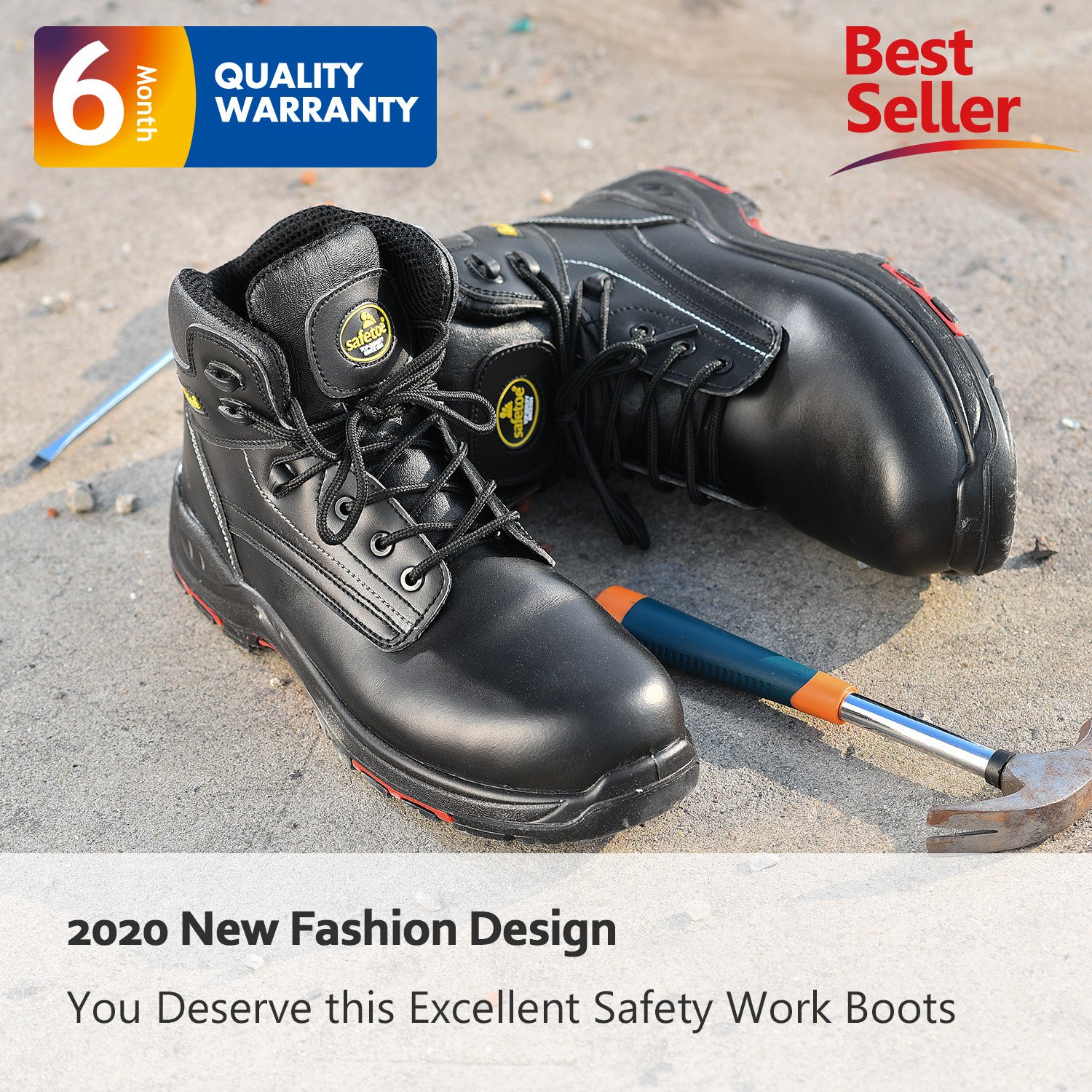 Chemical Resistant Composite Steel Toe Mens Safety Work Shoes Boots
