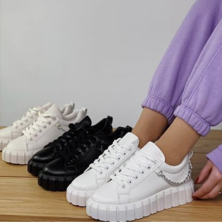 New Arrival Fashion Trainers Sneakers Running Sport Shoes for Women Comfortable Cheap Fashion Shoes PU Winter Shoes Rubber Mesh