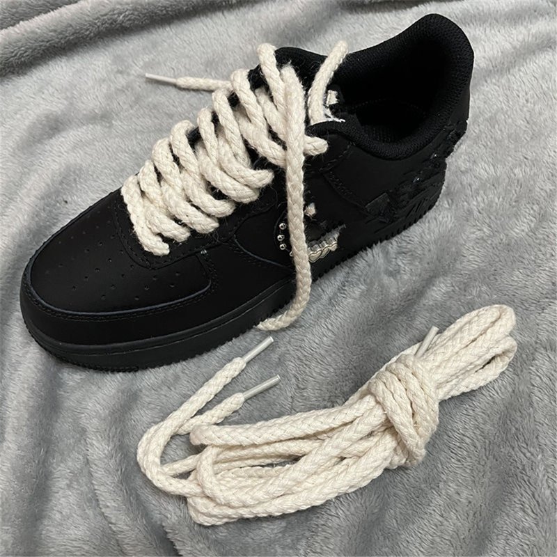 New Round Classic Martin Boot Shoelace Kids And Adults Unisex Shoelace High-top Canvas Casual Sports Boots Shoes Lace