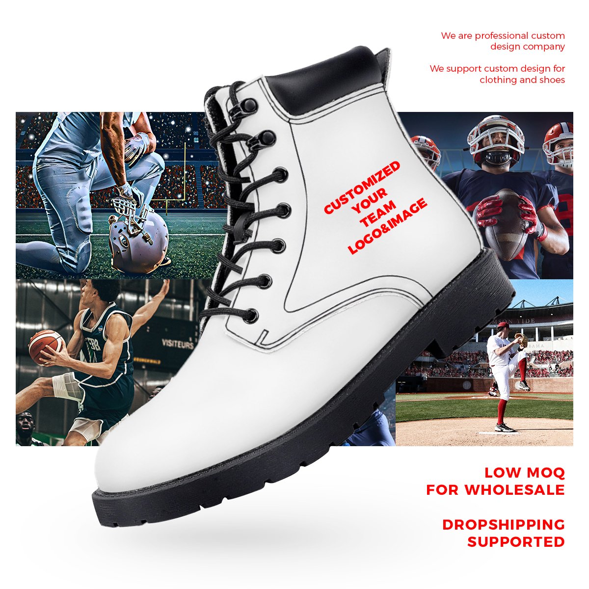 Trademark 32 Teams Outdoor Climbing Luxury Handmade Business Official Men Pure Leather Martin Boots For Men