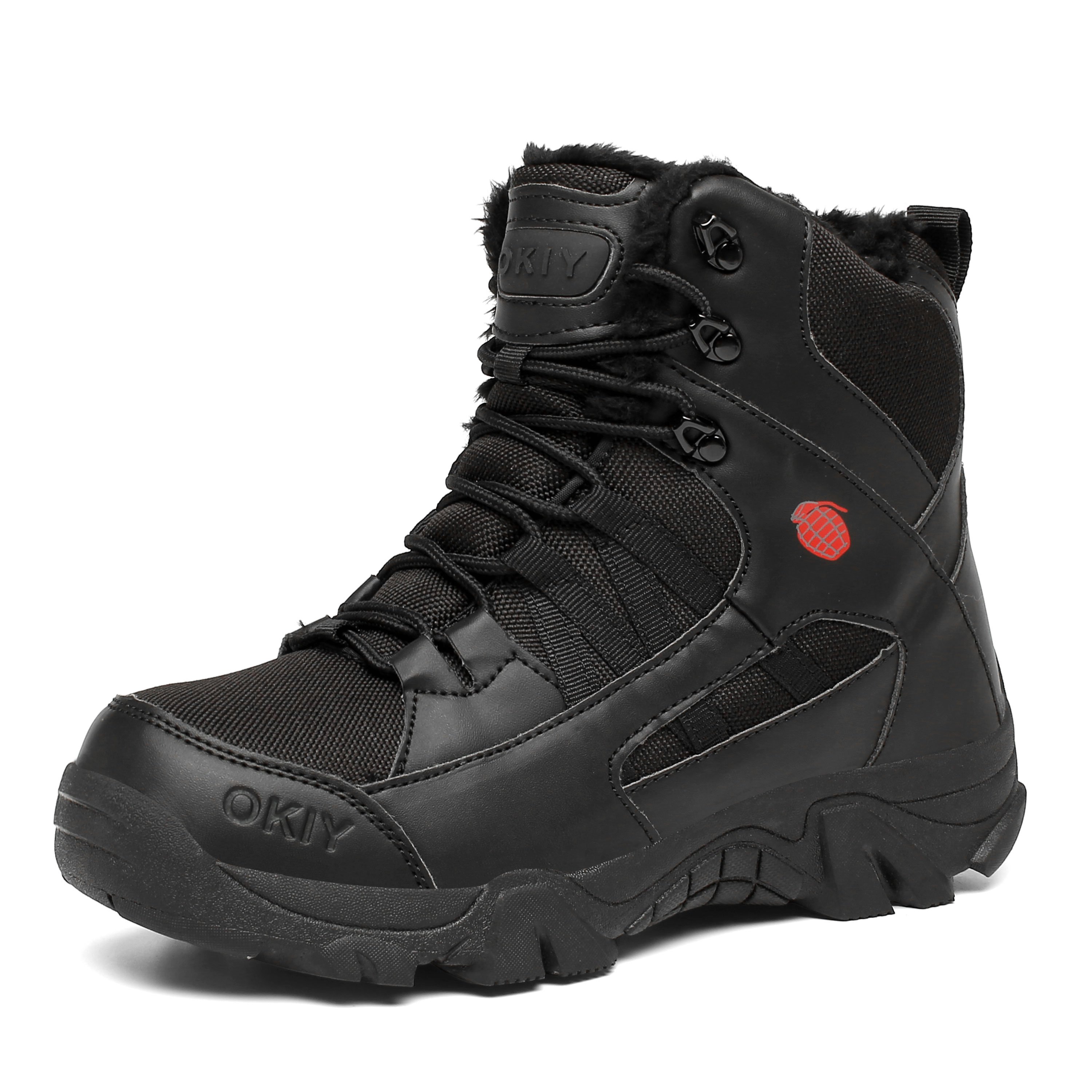 Wholesales Vintage Wild jungle Winter Fluzzy Cotton Velvet hiking Shoes Botas Snow Warm Combat Tactical Boots