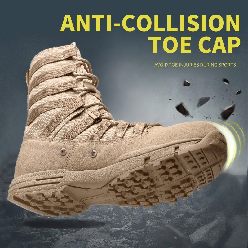 Custom Outdoor Trekking Mountain Sport Hiking Shoes Waterproof High Cut Men Trendy Hiking Boots