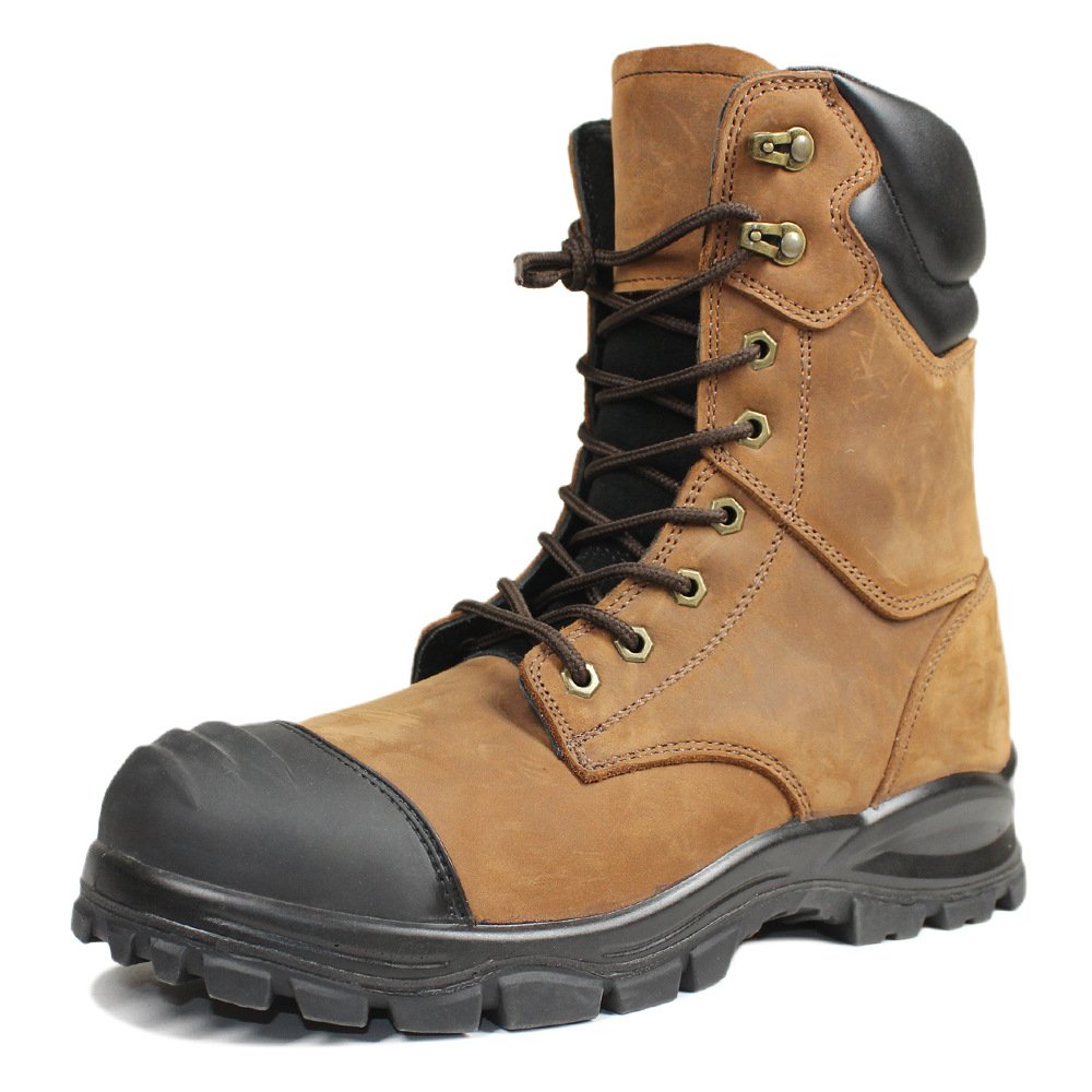 manufacturer factory custom safety shoes for men steel toe boots leather slip resistant waterproof stab resistant s3 wholesale