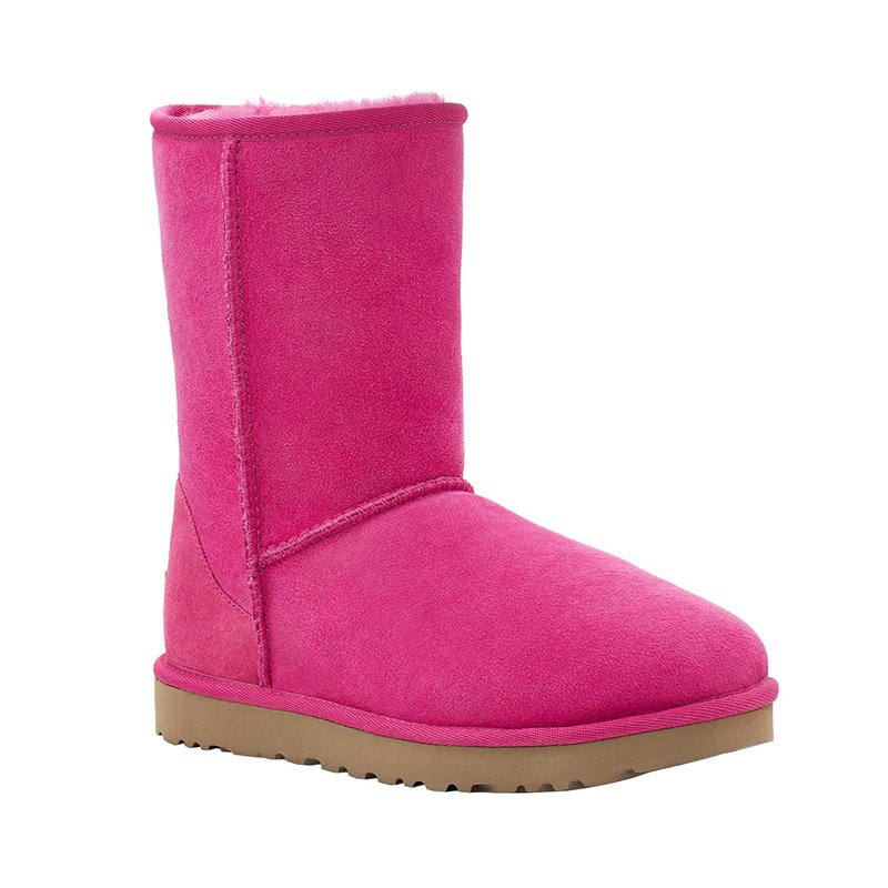 100% Suede Dyed Sheep Fur Rubber sole Women's Classic Short Fashion Boot flat boots for women