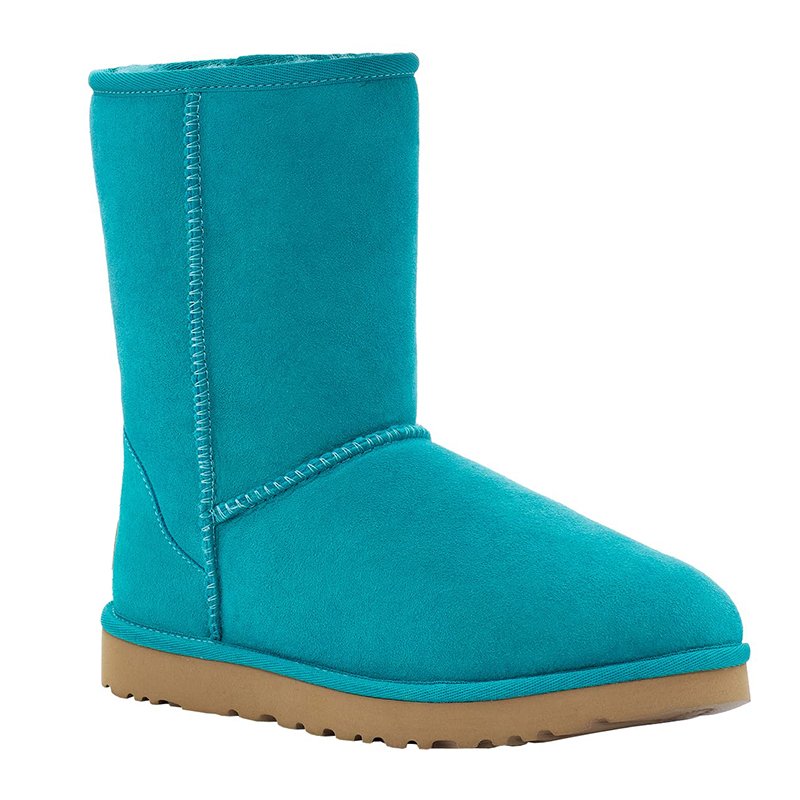 100% Suede Dyed Sheep Fur Rubber sole Women's Classic Short Fashion Boot flat boots for women
