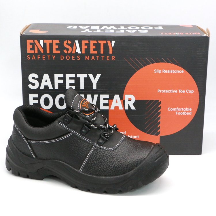 ENTE SAFETY Hot selling boots waterproof split cow leather upper steel toe low cut non-slip CE S3 working safety shoes for me