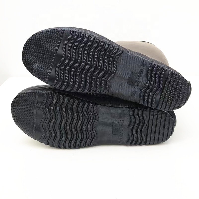 Foldable Gumboots for man lightweight high knee Folding rubber waterproof rain water farm boots