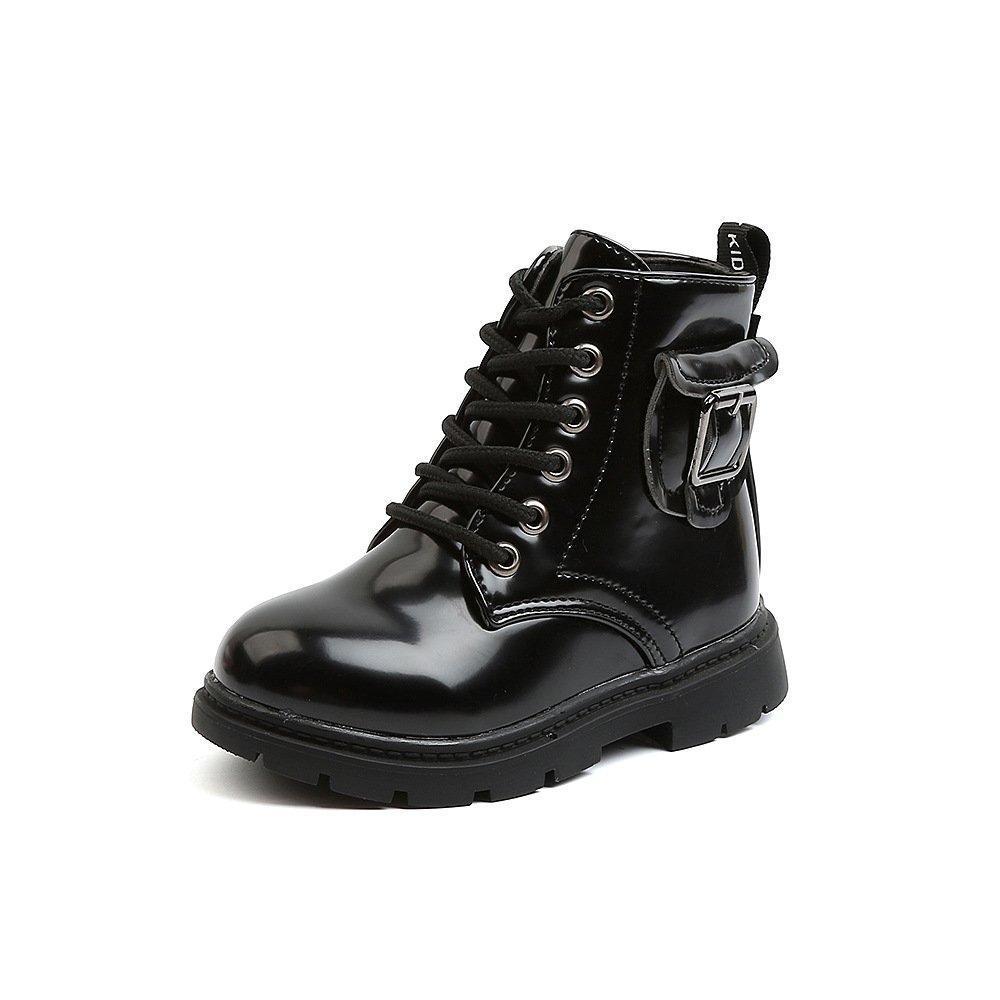 2023 autumn new British style boy and girl ankle boots kids rubber sole vintage boot shoes