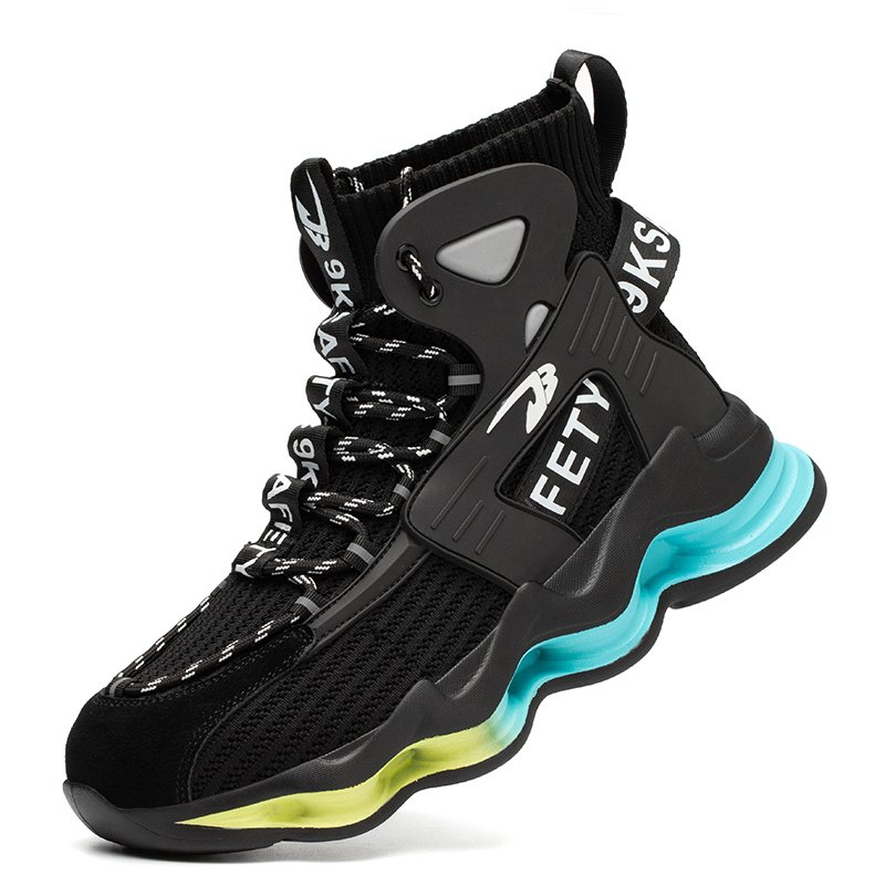 Lace Up Eva Mens Fire Proof Working Rubber Outdoor Waterproof Hiking Winter Leather Construction Safety Shoes Men Work Boots