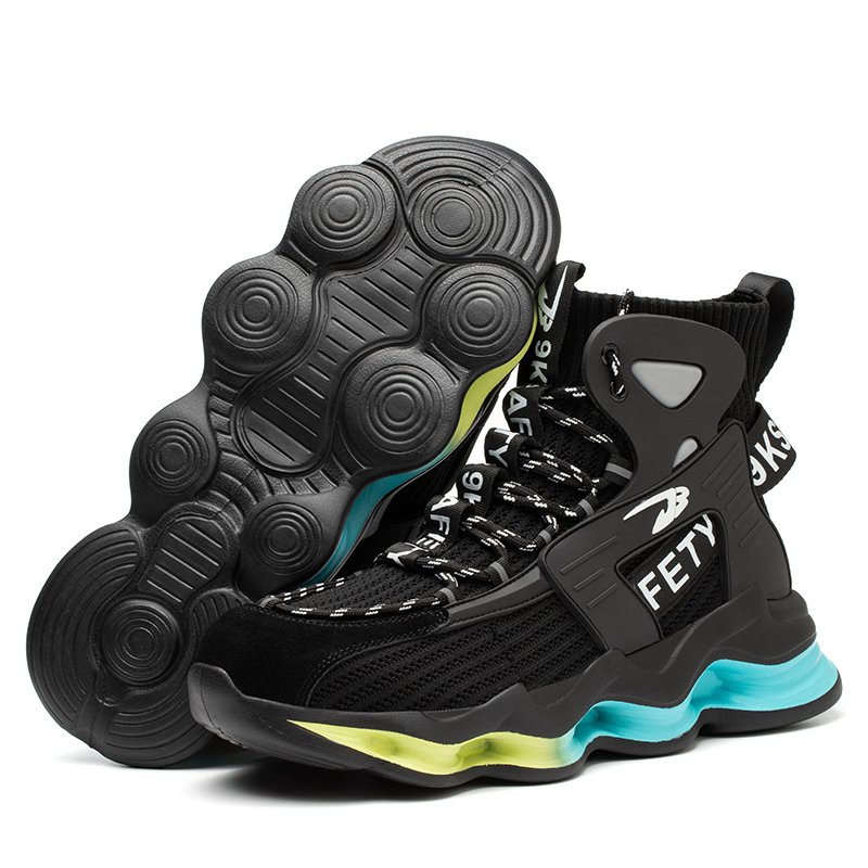 Lace Up Eva Mens Fire Proof Working Rubber Outdoor Waterproof Hiking Winter Leather Construction Safety Shoes Men Work Boots