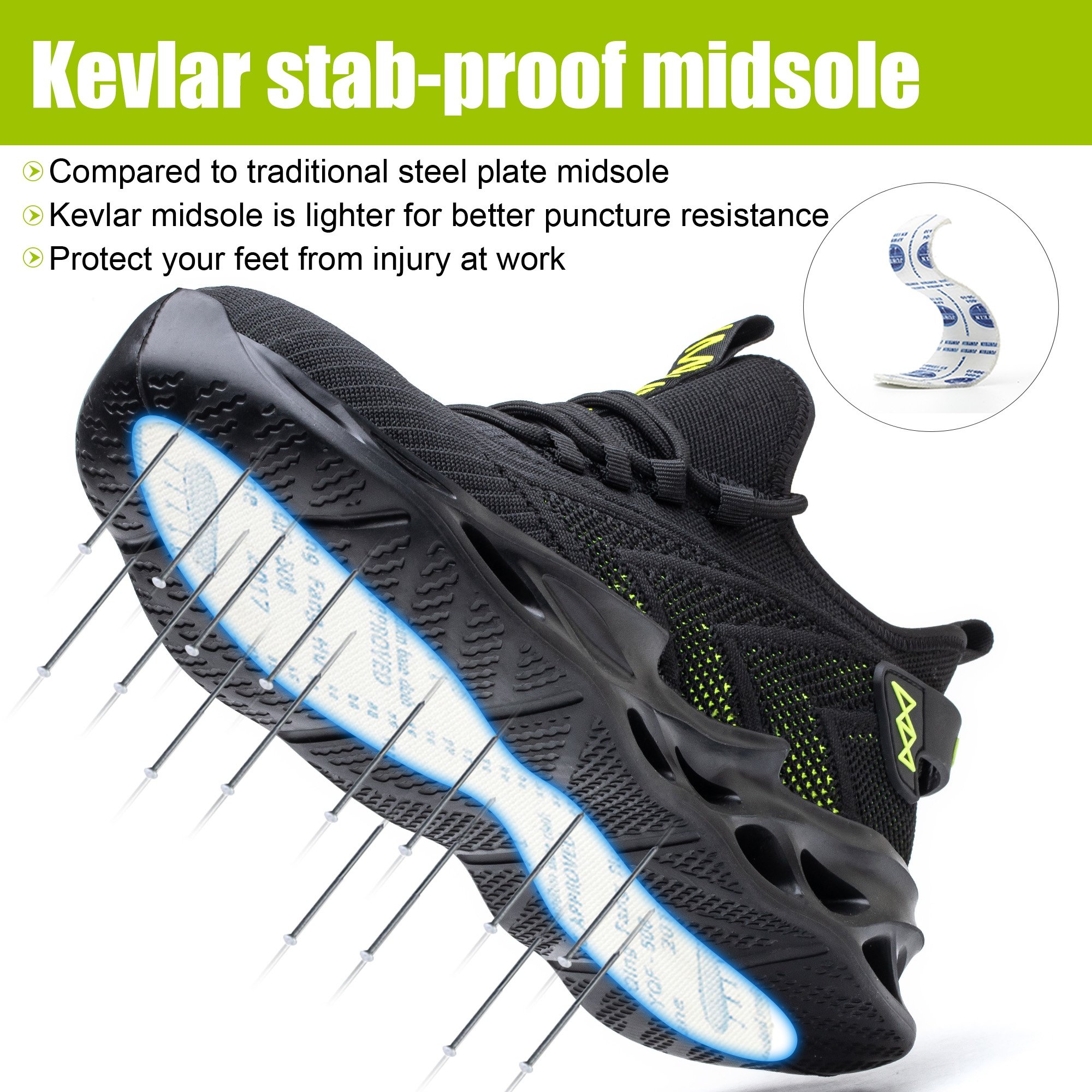 New Wholesale Safety Shoes Anti-Smashing Construction Sneakers Steel Toe Work Boots working Men