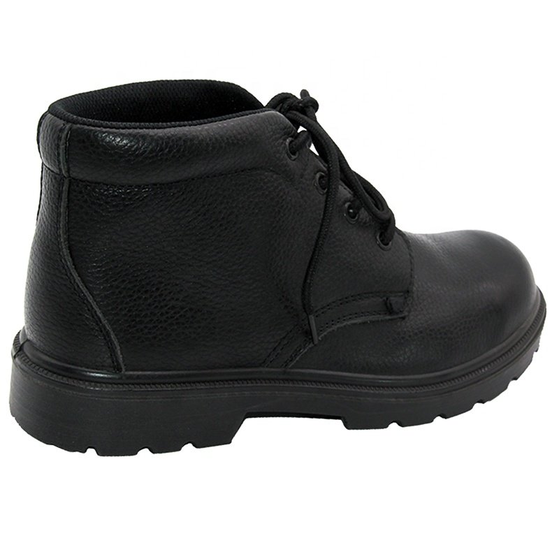 Hot high quality classic design all leather men's shoes everyday black custom lace up leather boots