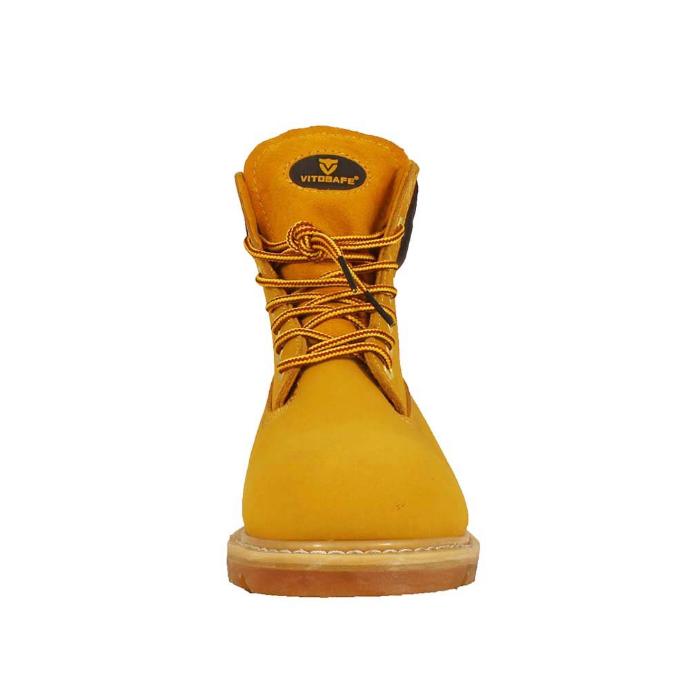 genuine leather acid resistant anti-static anti-slip steel toe caps industry ankle work boots safety shoes