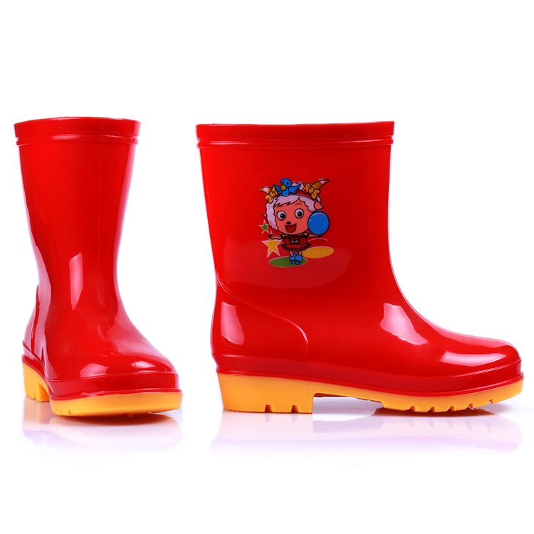 Low Price Gumboots PVC Middle Waterproof Rain Wellies Plastic rain boots for Women Rain