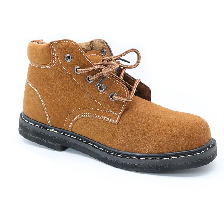CE S3 anti-static waterproof leather upper anti-slip rubber shoes steel toe safety boots