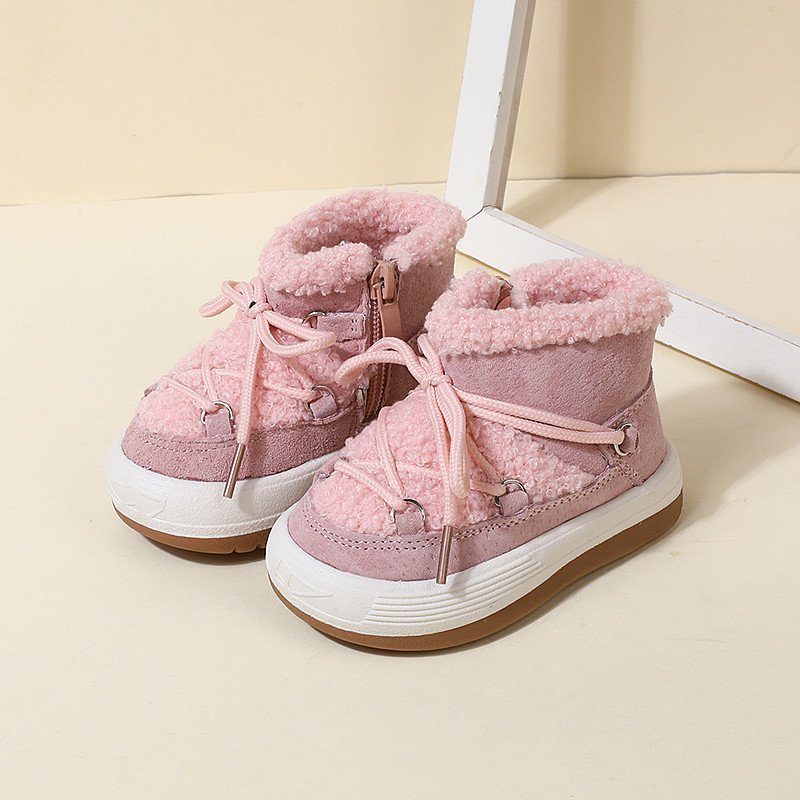 2024 High Quality Winter Baby Children Outwear Shoes Velvet Thickening Boys Girls Snow Boots