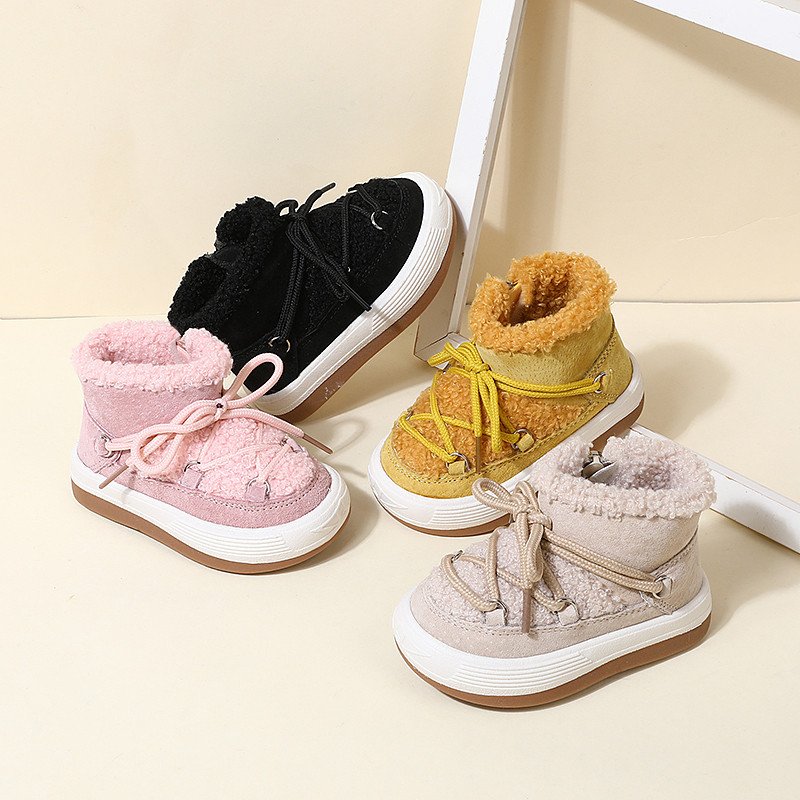 2024 High Quality Winter Baby Children Outwear Shoes Velvet Thickening Boys Girls Snow Boots