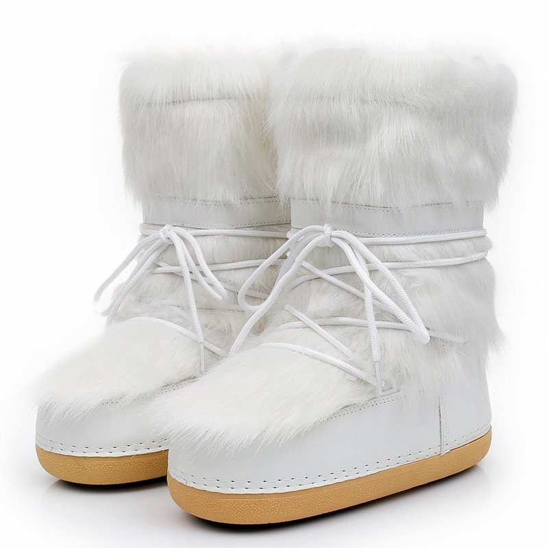 Wholesale winter fashion space boots custom snow boots women shoes