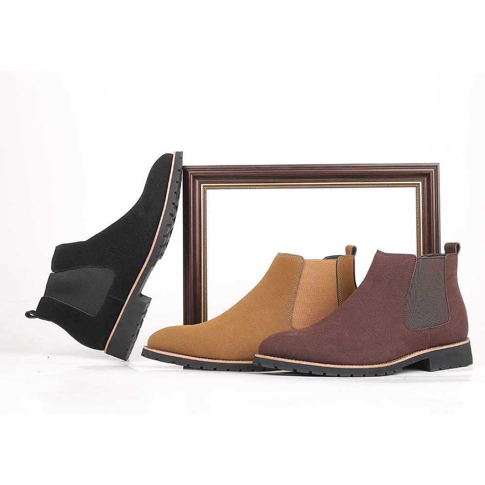 SY7777 plus size men shoes ankle chelsea boots