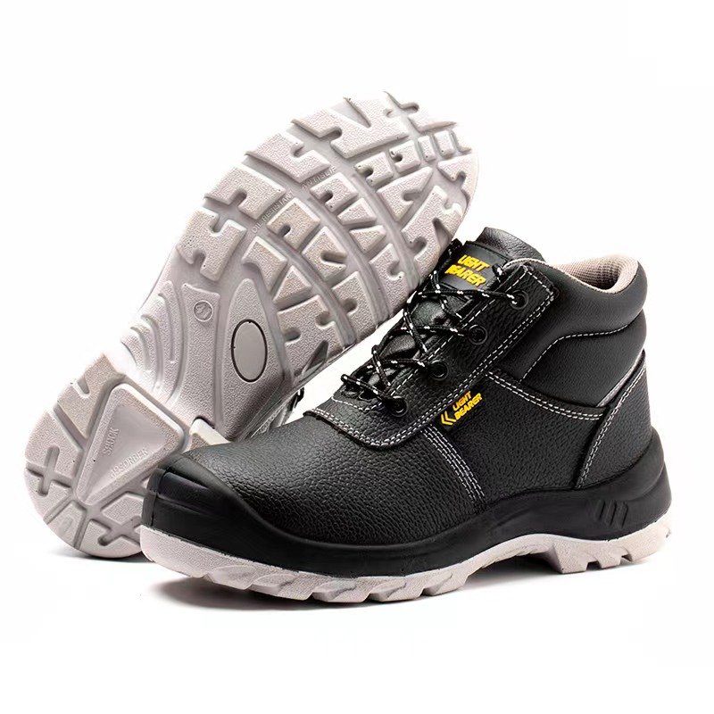 LIGHT BEARER 368 Genuine Leather Steel Toe Safety Work Shoes Boots For Men S3 SRC Zapatos De Seguridad