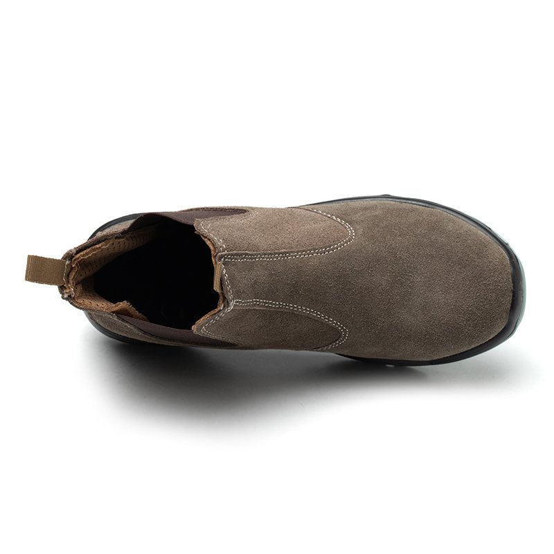 Suede Waterproof Injection Sole Safety Shoes Boots Leather For Women Without Lace
