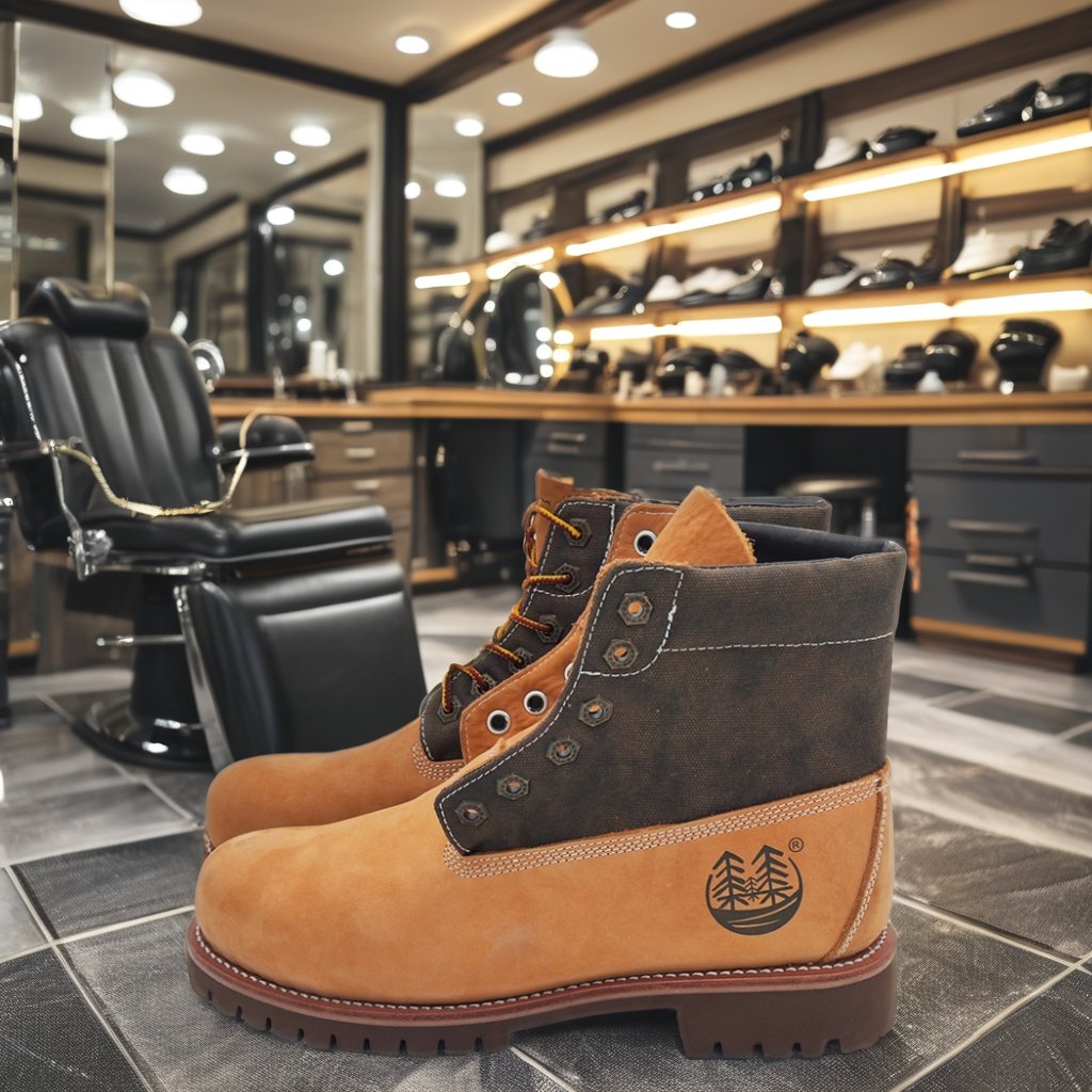 High Quality Brown Cow Leather Safety Work Boots for Men Summer-Winter Spring-Autumn Embossed Logo Steel Toe PU Insole