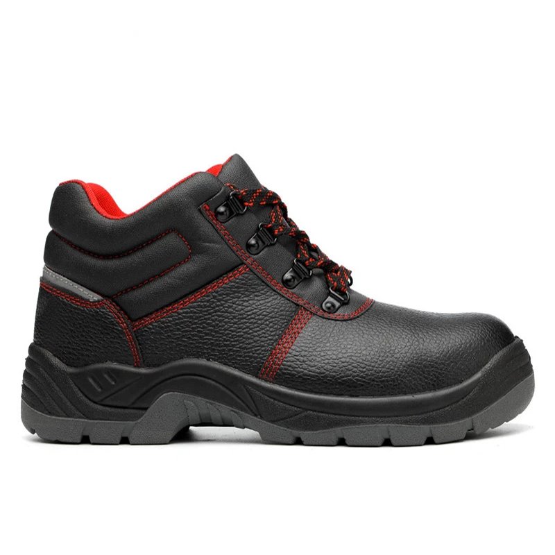 Genuine Leather Waterproof Oil Resistant Anti Slip Work Boots Mining Industrial Anti Impact Steel Toe Safety Shoes For Men Women