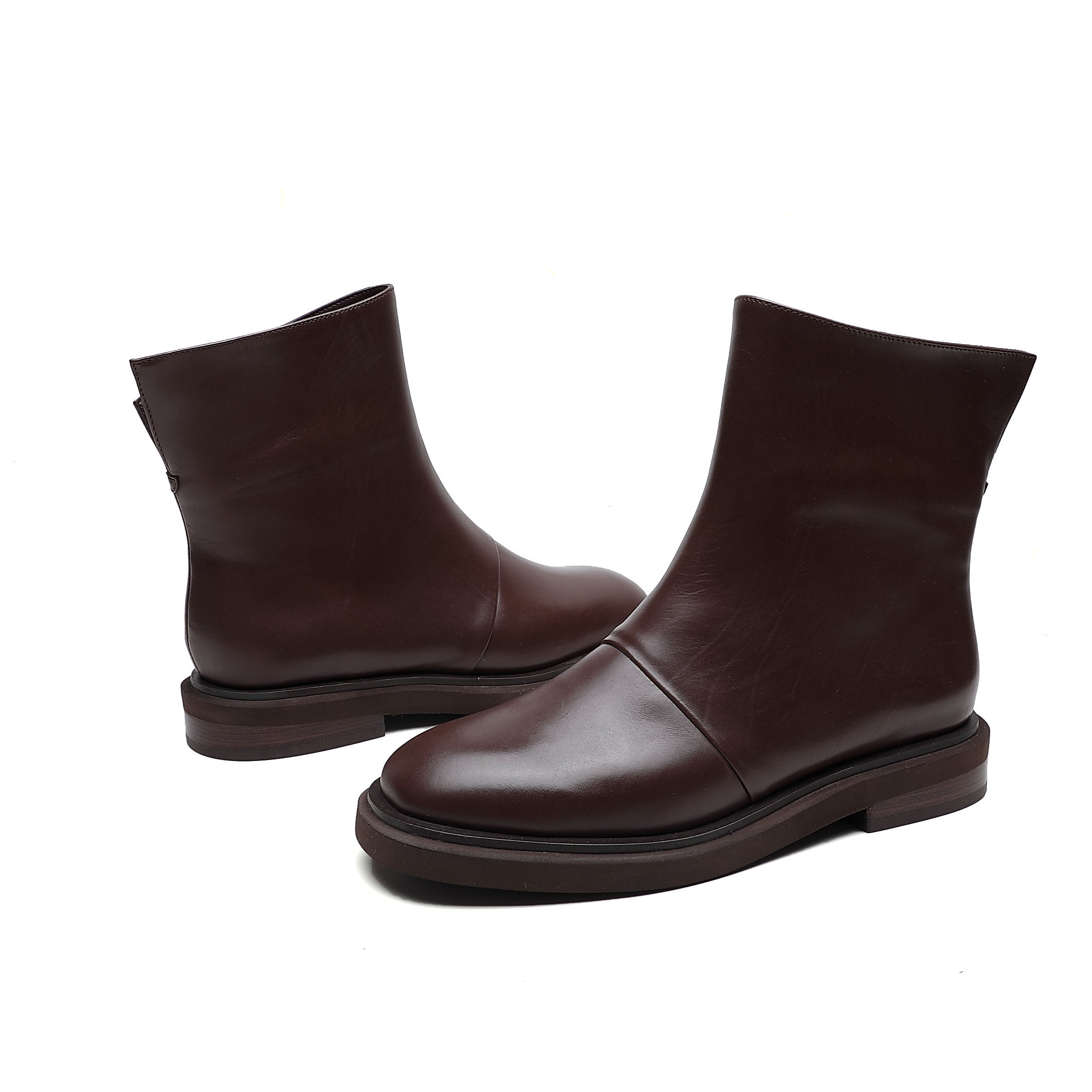 Factory Direct Wholesale 100% Genuine Leather Upper Winter Ankle Boots Leather Boots For Ladies And Women