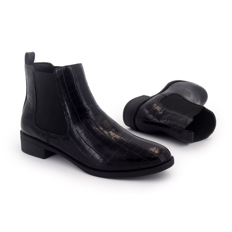 Wholesale Daily Wear Pu Leather Upper Women Ankle Boots Ladies Chelsea Boots Lightweight Female Low Heel Boots Shoes