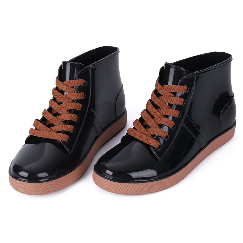 Low Price Wholesale Fashionable Transparent Ankle Rain Shoes PVC Ladies Plastic Boots for Rain