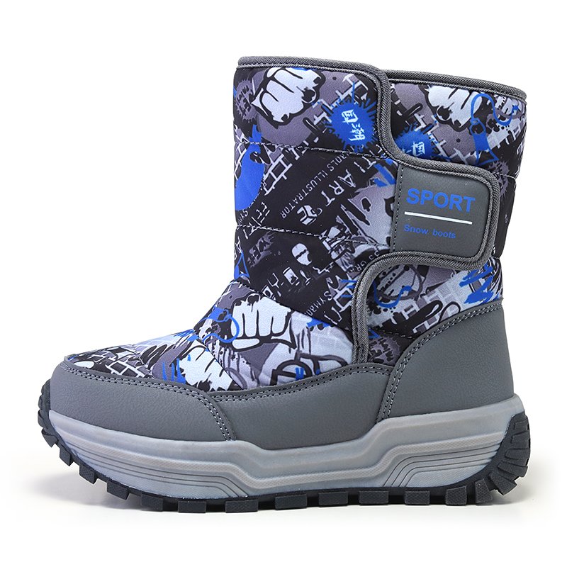 New 2025 snow kids boots for boys and girls anti-slip waterproof minus 20 winter shoes for child back to school low price 31-39