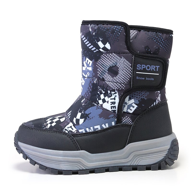 New 2025 snow kids boots for boys and girls anti-slip waterproof minus 20 winter shoes for child back to school low price 31-39