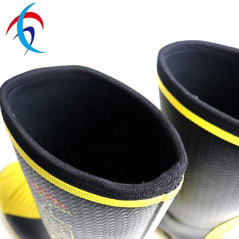 High Quality Lightweight Winter Fire Safety Rubber Firefighter Climbing Boots for Fire Fighting Rescue