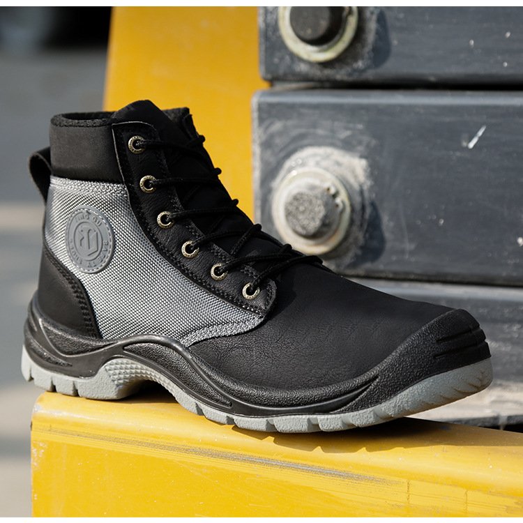 Brand New PU Wholesale Buffalo Safety Boots Shoes Work Boot For Men Leather