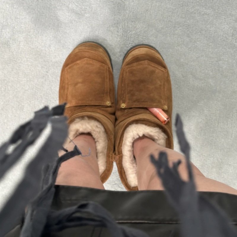 Dropshipping Custom Logo Denim Fur Ankle & Bootie Designer Chunky Platform Boots Shoes Women Winter Snow Boots with Pocket