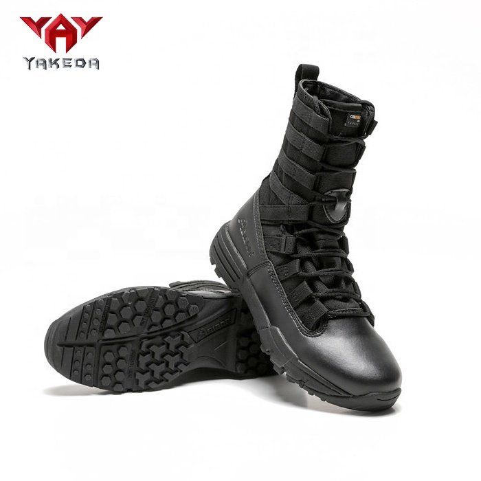 Yakeda Outdoor Training High Ankle Boots Men Tan Green Camo Hiking Gear Black Leather Suede Desert Tactical Boots Men