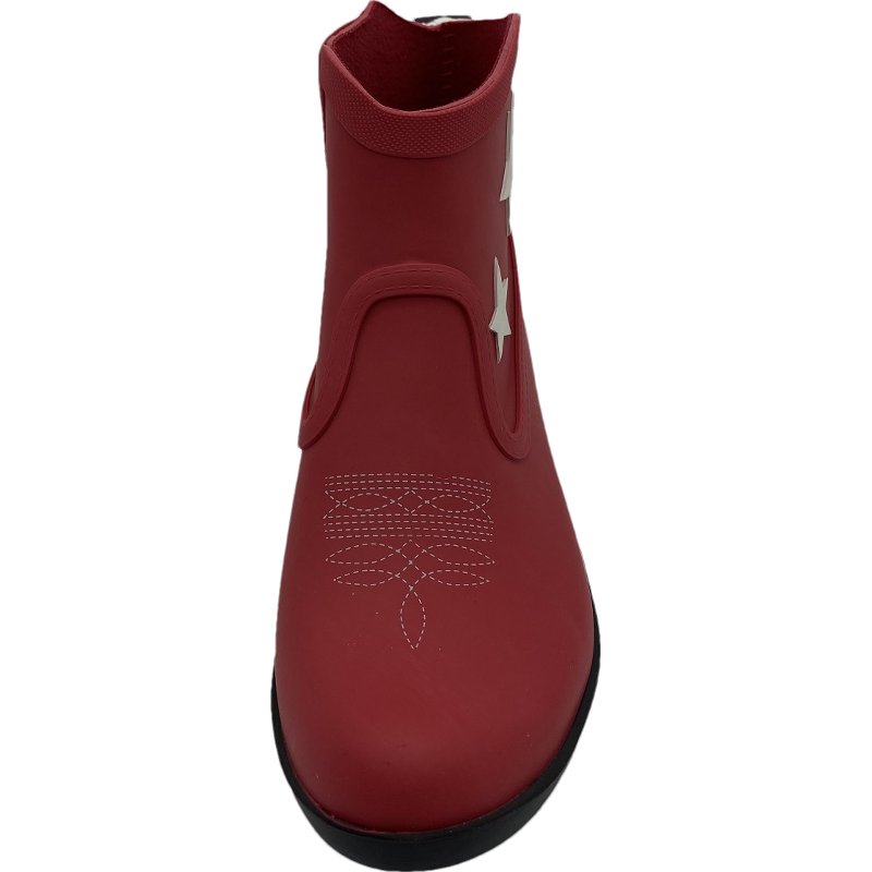 Women's Hot Fashion Style Black Star Elastic Garden for Work Hiking Climbing Rubber Rain Boots for Ladies